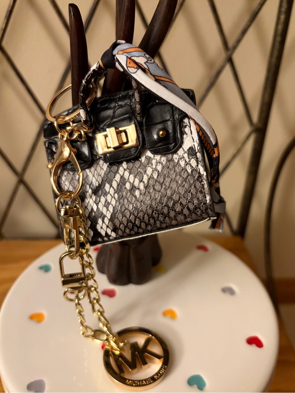 Michael Kors Gold-Tone MK Logo - Picture 4 of 6